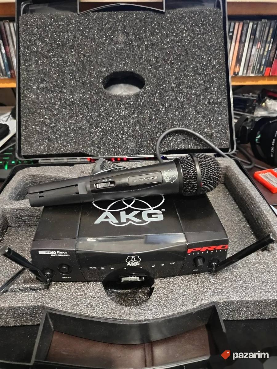 AKG SR 40 PRO PROFESIONALNI bežični mikrofon, kristalnog zvu 8