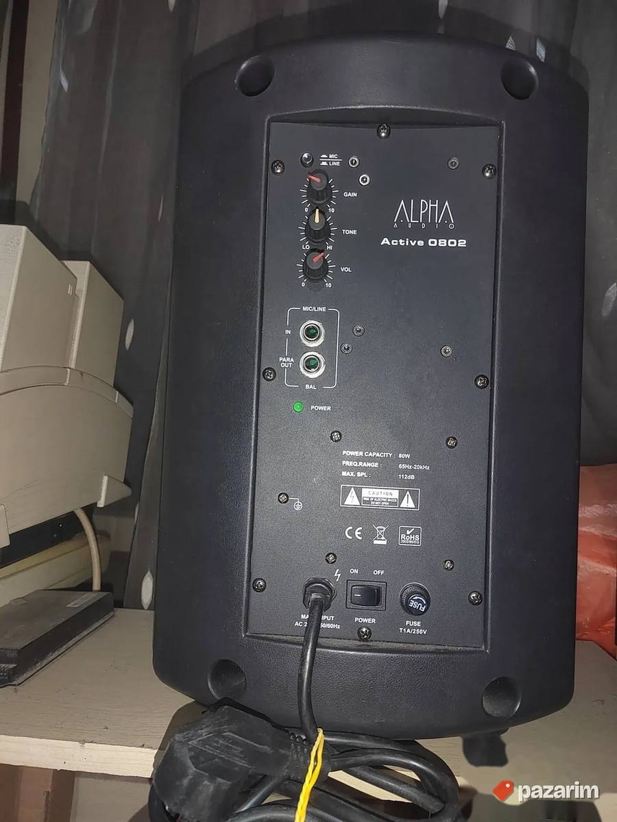 ALPHA AUDIO 0802 aktivni zvučnici 80 vati, kao novi. Nov 1 z 2
