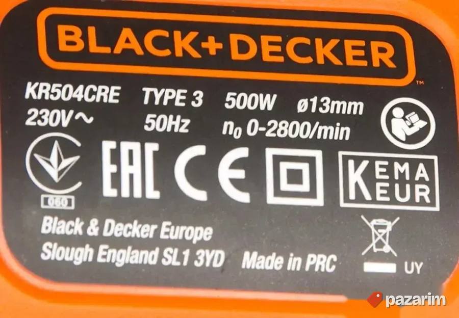 BLACK&DECKER KR 504 CRE nova vibraciona bušilica sa čekićem 8