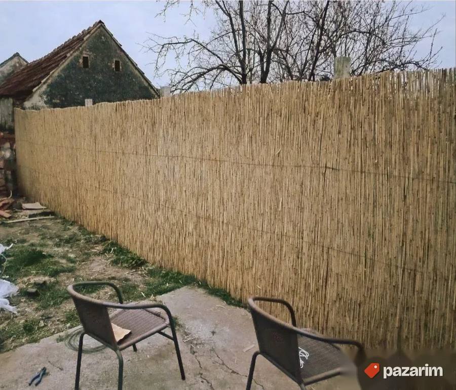 Montaža trske na ograde 7