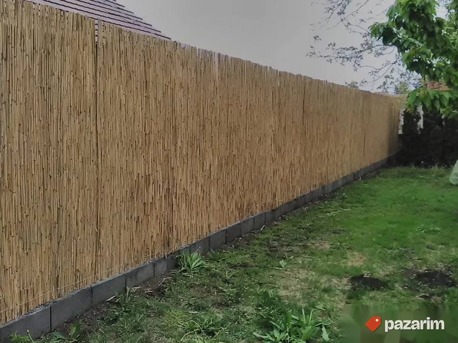 Montaža trske na ograde 2