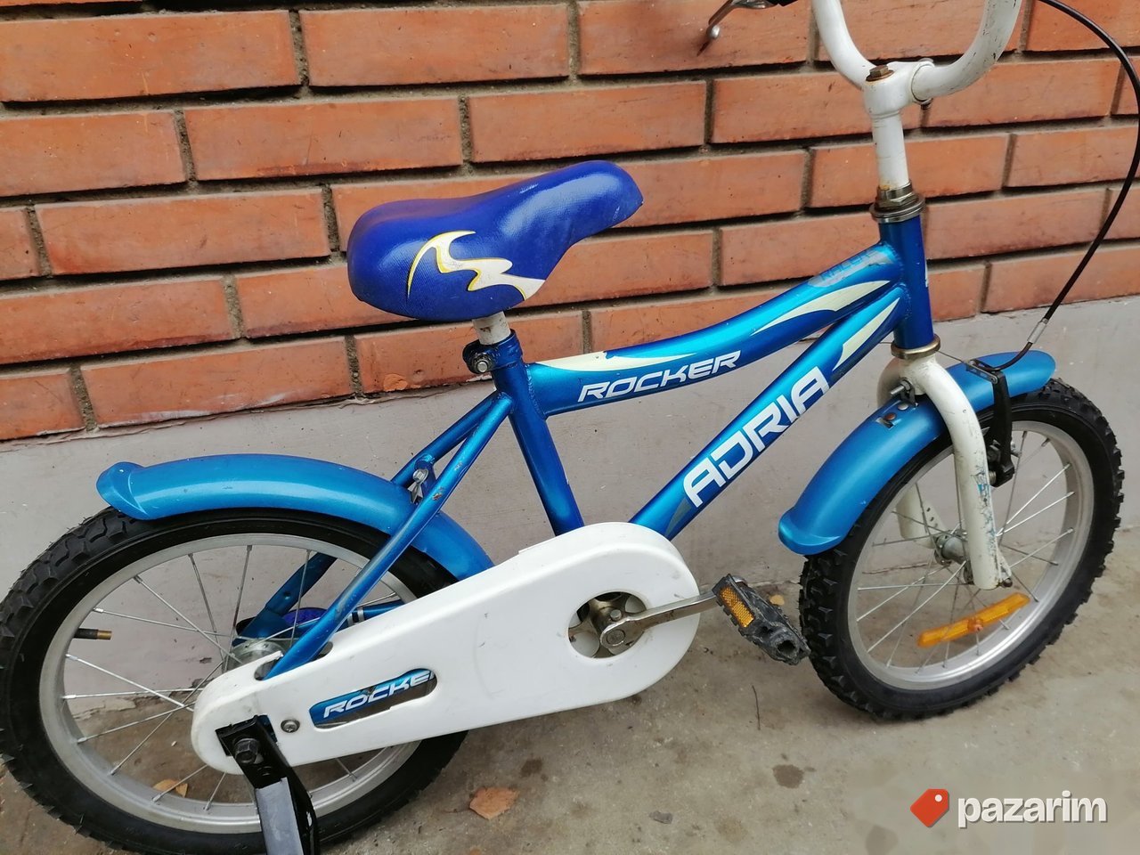 ADRIA Rocker 16 coli deciji biciklic sa pom. tockicima 8