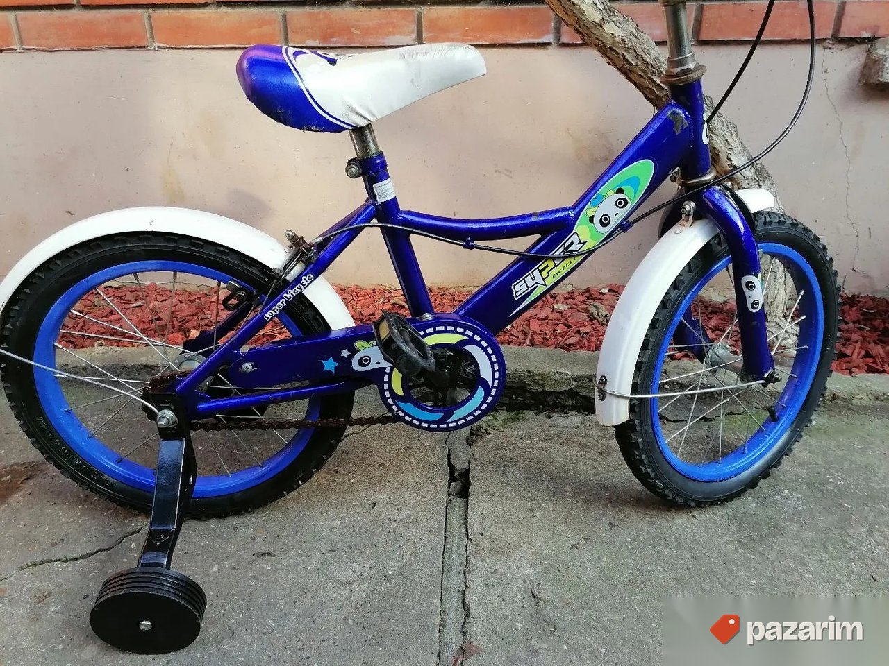 Bicikl deciji Super Bicycles 16 coli ss tockicima 2