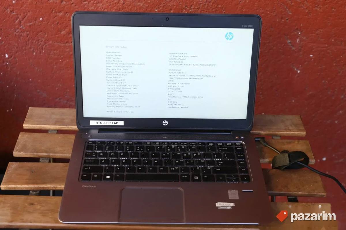 Hp EliteBook Folio 1040 G1 i5 4300u 4GB DDR3 1