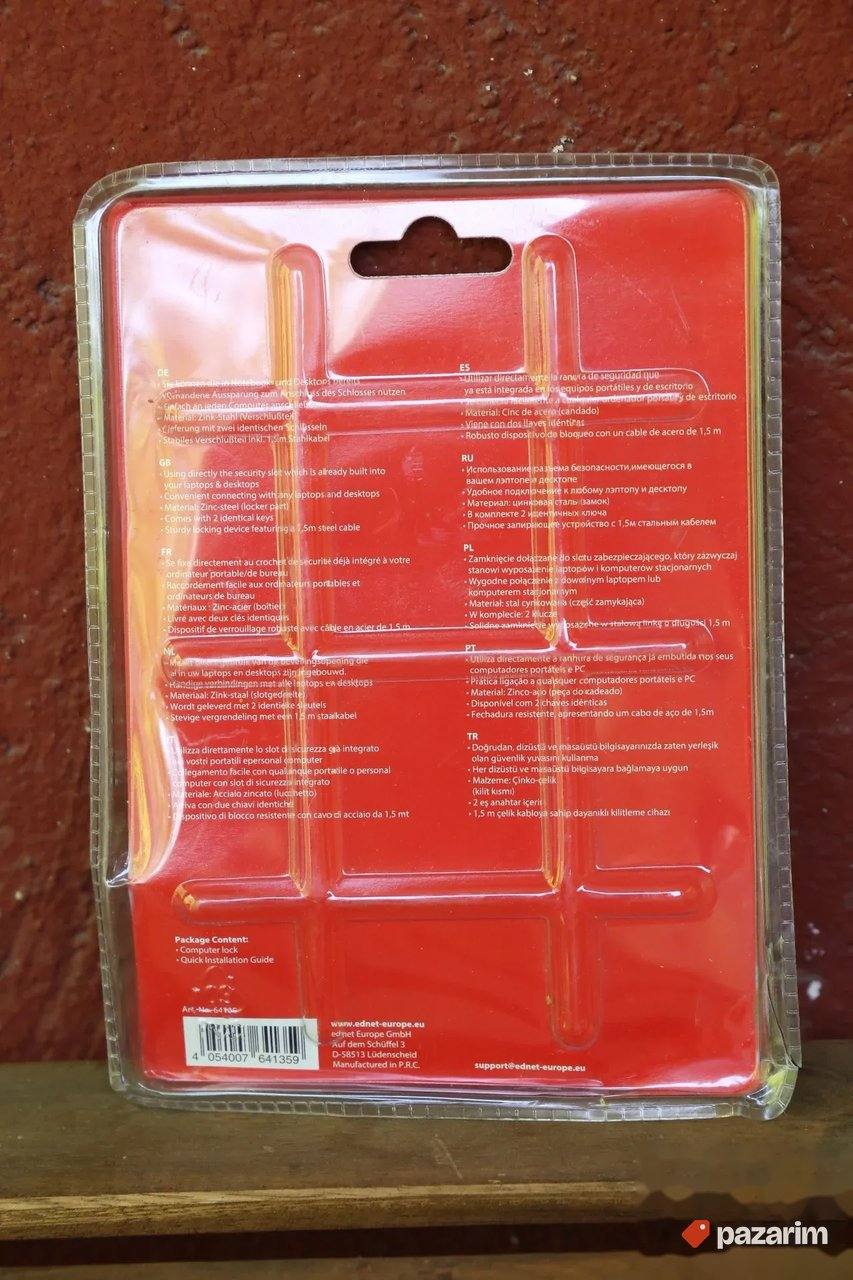 Ednet Notebook secrity lock 3