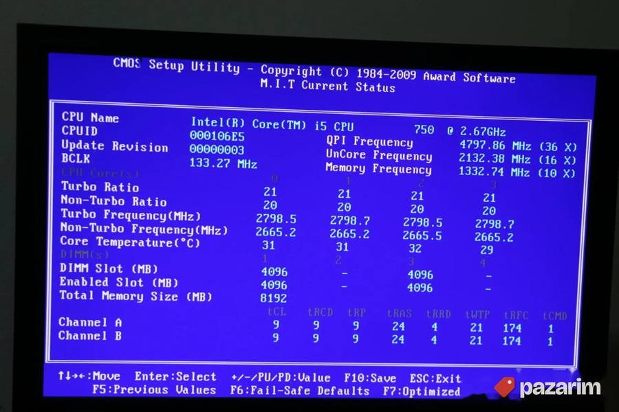 Gigabyte GA-P55-UD3 i5 750 2.67GHz DDR3 7