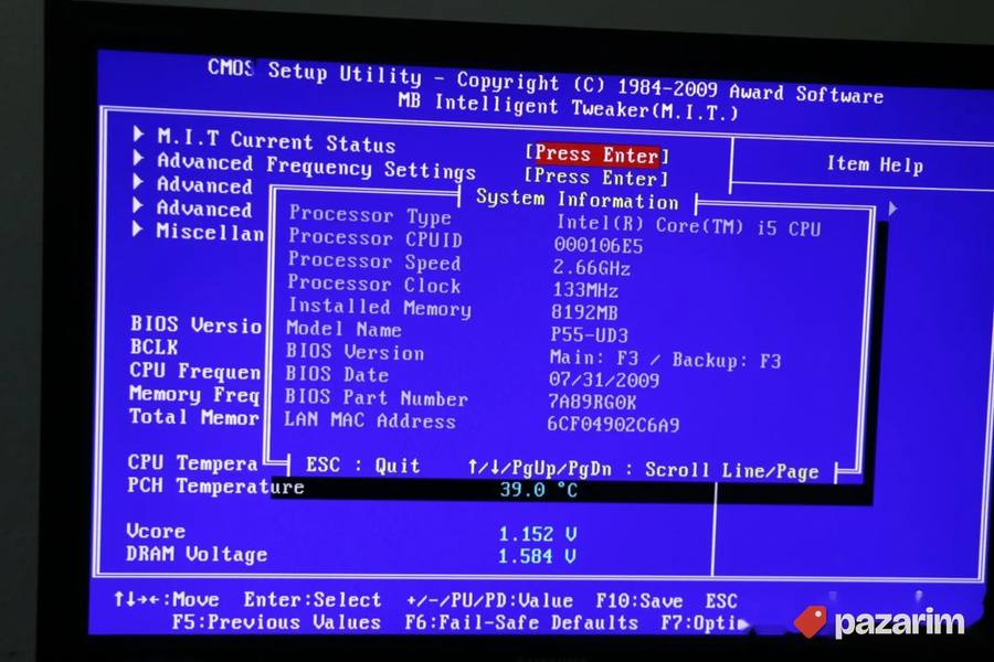 Gigabyte GA-P55-UD3 i5 750 2.67GHz DDR3 8