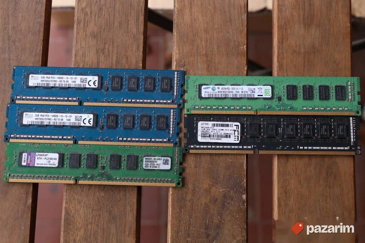 5xram memorije DDR3 ECC Unbufered 3x4gb 2xgb 1