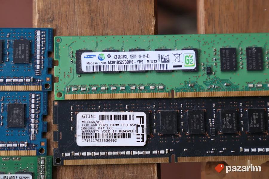 5xram memorije DDR3 ECC Unbufered 3x4gb 2xgb 2