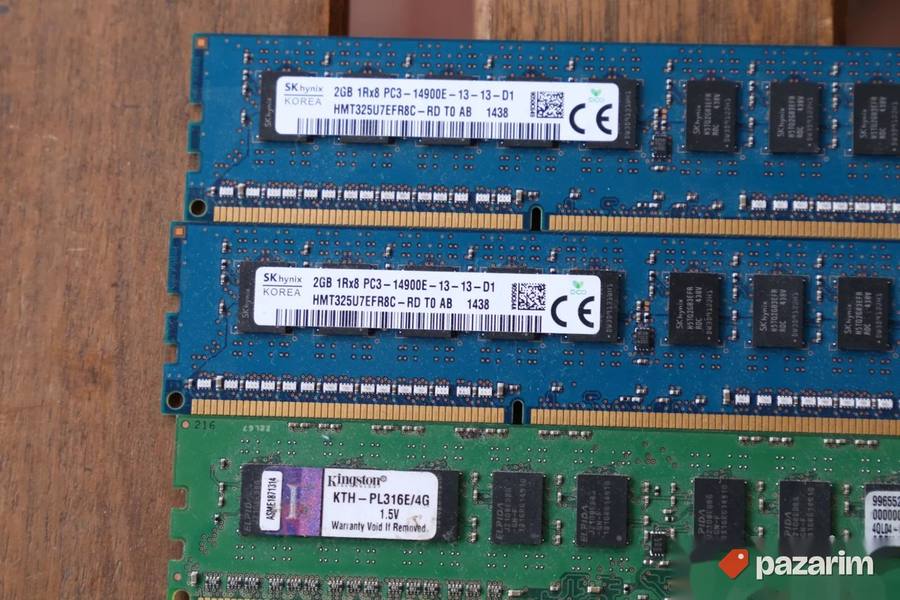 5xram memorije DDR3 ECC Unbufered 3x4gb 2xgb 3