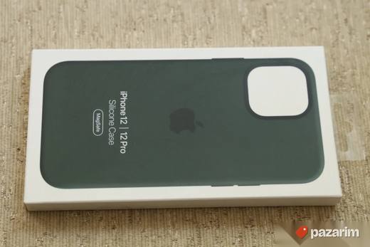 Apple Iphone 12 12 Pro Silicone Case MagSafe Green A2497