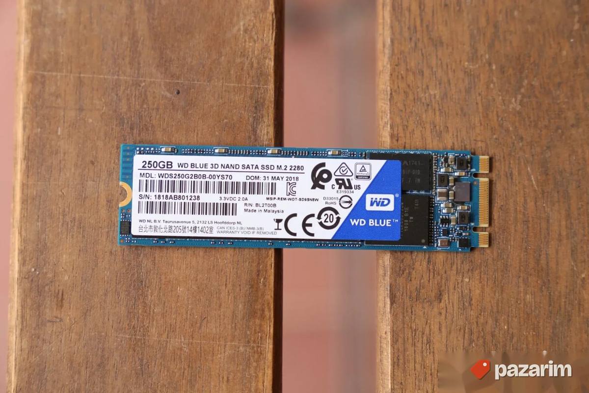 WD Blue 250GB 3D Nand Sata SSD M.2 2280 1