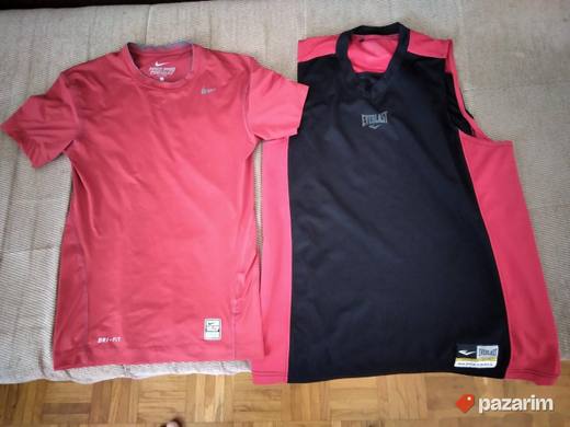 Dve muške majice, Nike Pro Kombat dri-fit i Everlast, vel. S