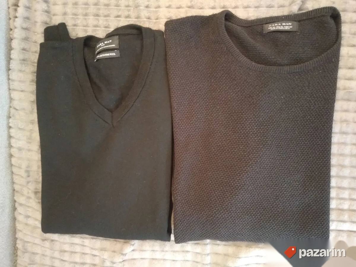 ZARA dva muška džempera, crne boje, AKCIJA 1