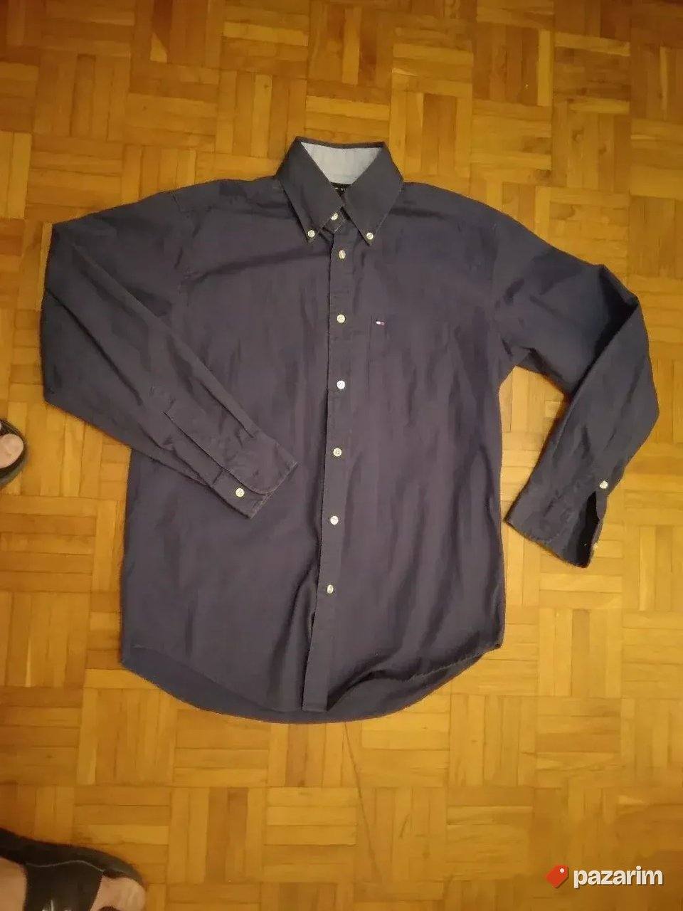 TOMMY HILFIGER originalna muška košulja, teget, vel. S 1