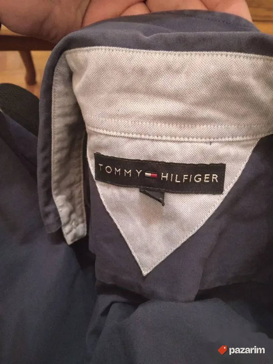 TOMMY HILFIGER originalna muška košulja, teget, vel. S 6