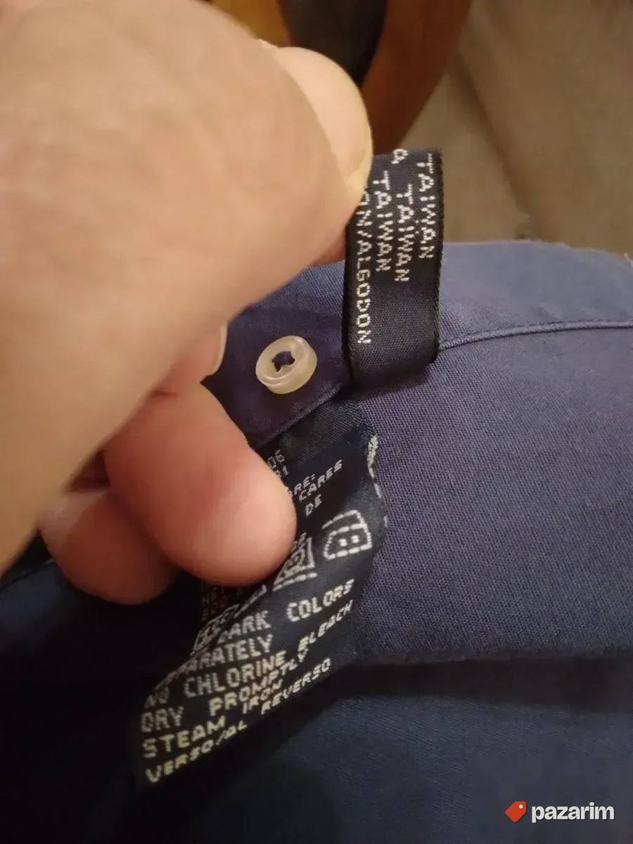 TOMMY HILFIGER originalna muška košulja, teget, vel. S 8