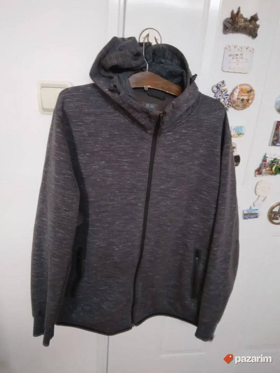 UniQlo muška trenerka, sa kapuljačom, siva, vel. XXL 1