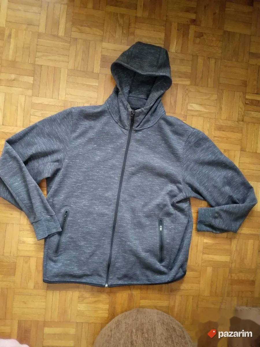 UniQlo muška trenerka, sa kapuljačom, siva, vel. XXL 3