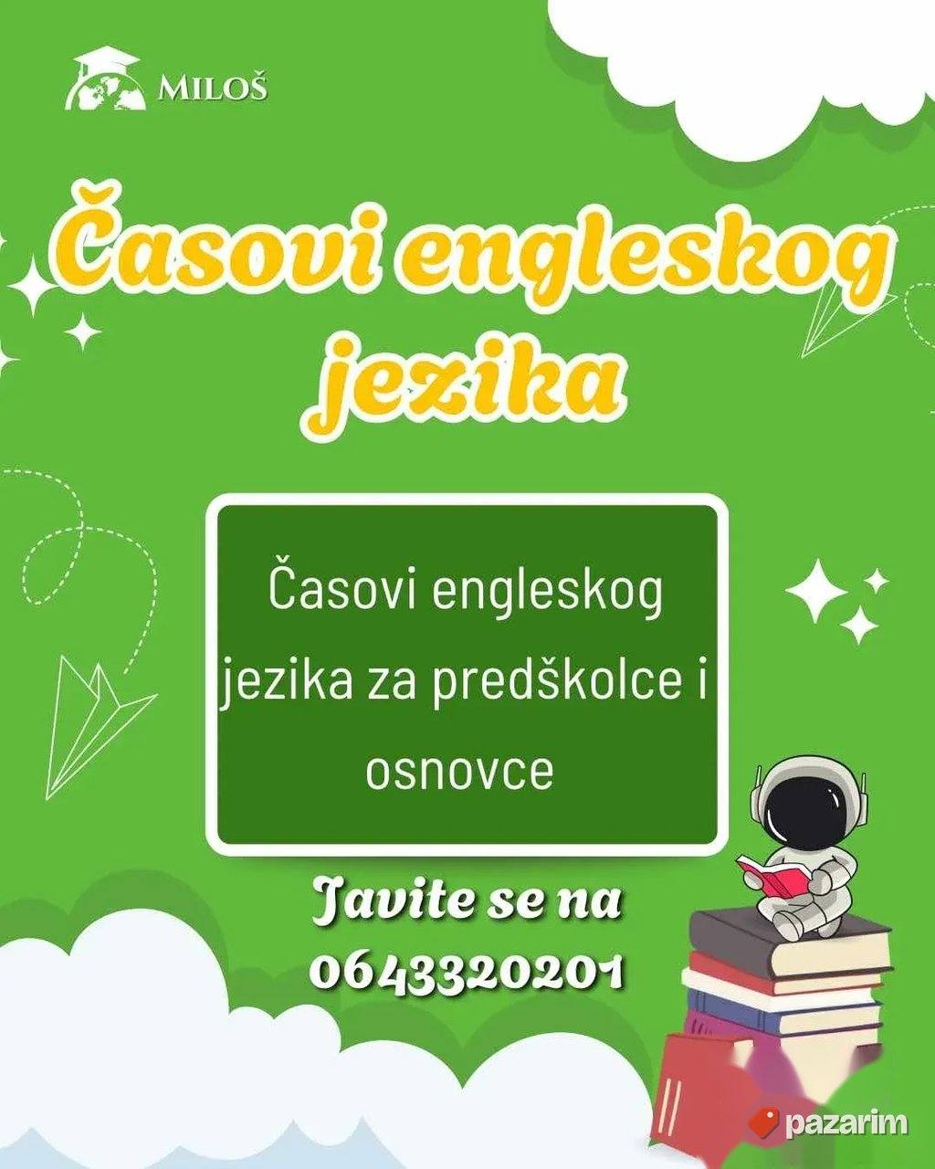 Privatni časovi engleskog jezika za predškolce i osnovce 1