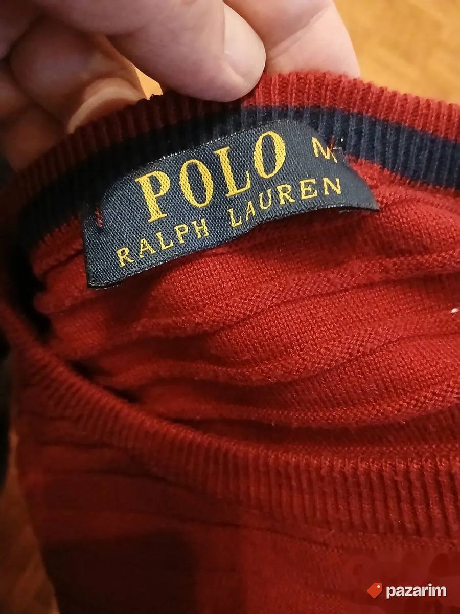Polo Ralph Lauren muski dzemper, bordo,vel M 4