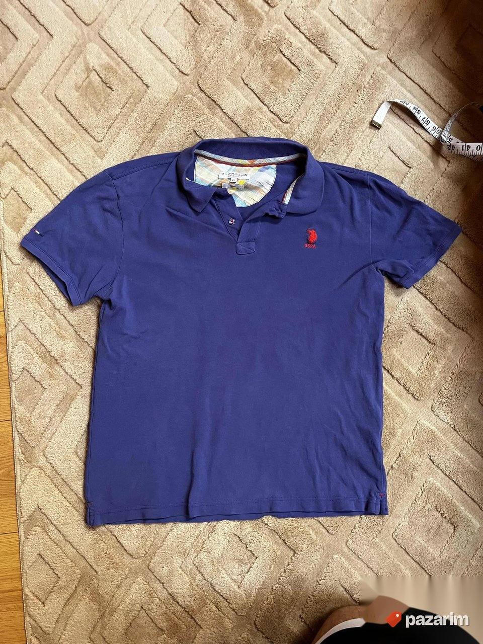 Polo USPA muska majica L - plava 1