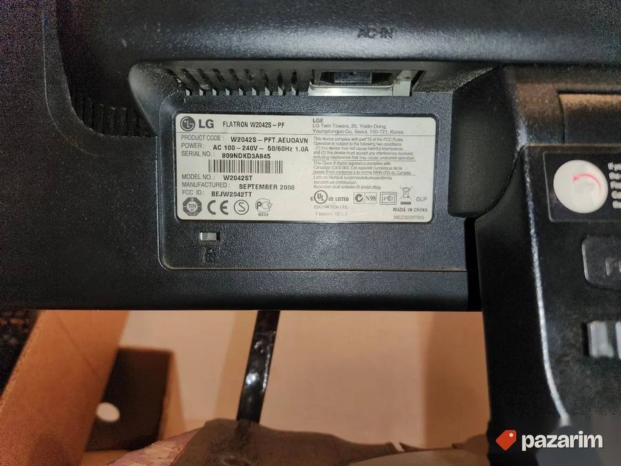 monitor lg flatron w2042s-pf 8