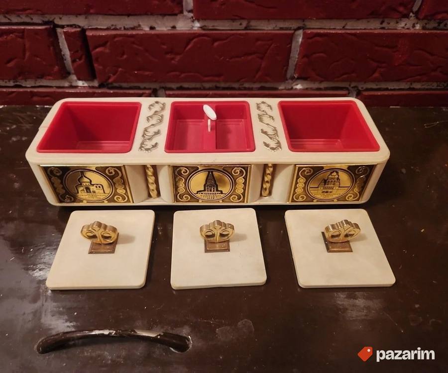 Ruska muzicka kutija za nakit na navijanje -retro 2