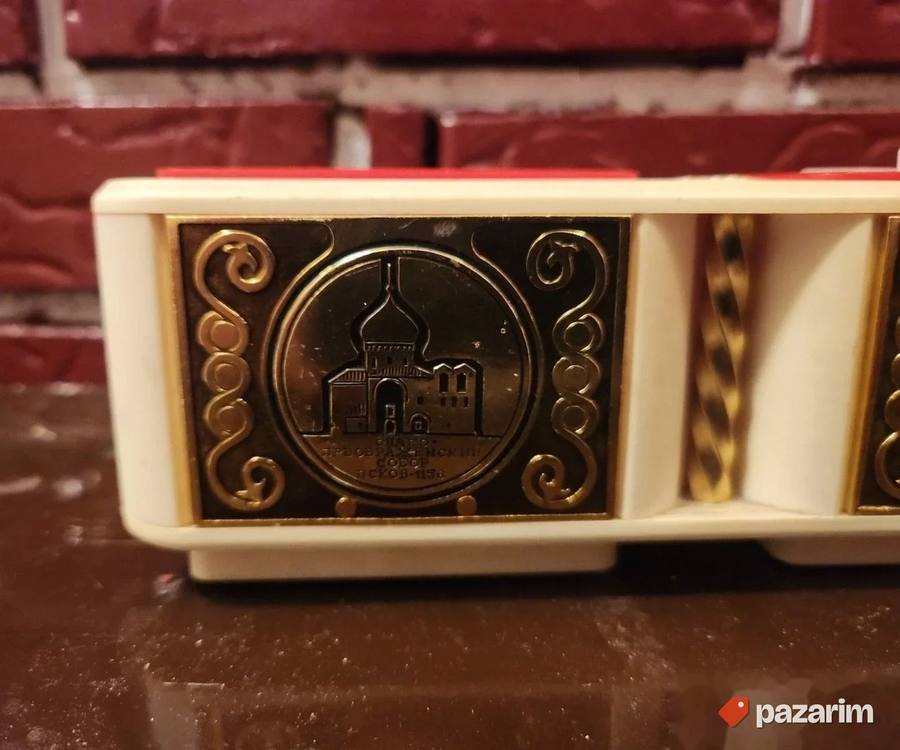 Ruska muzicka kutija za nakit na navijanje -retro 4