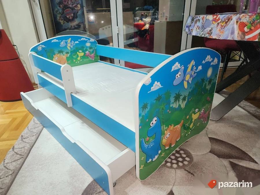 deciji DINO krevet 144x74x65 4