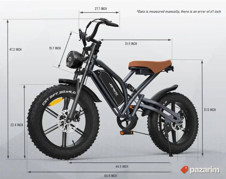 Akcija! Jansno električni bicikli X50 X70 električni motor 5