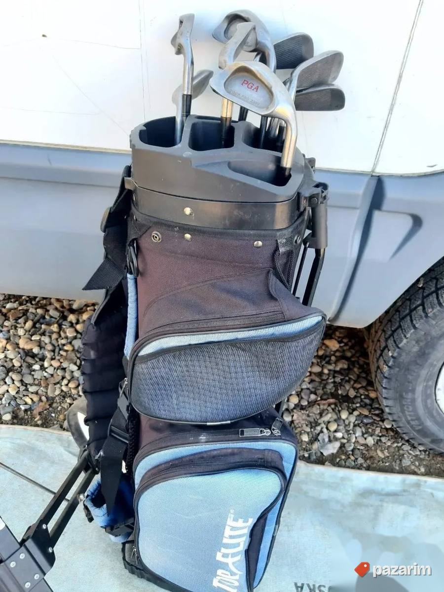 Kolica za golf sa torbom i štapovima 2