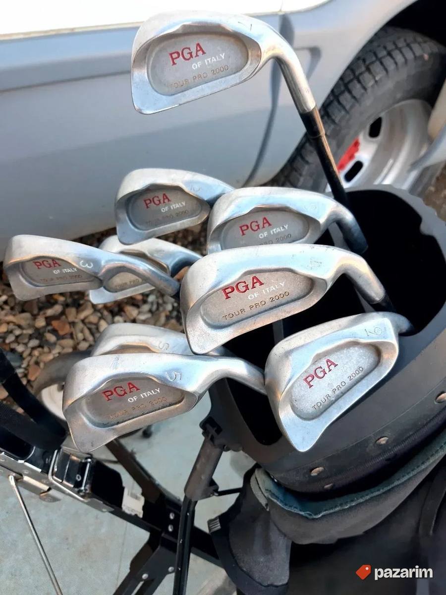Kolica za golf sa torbom i štapovima 4