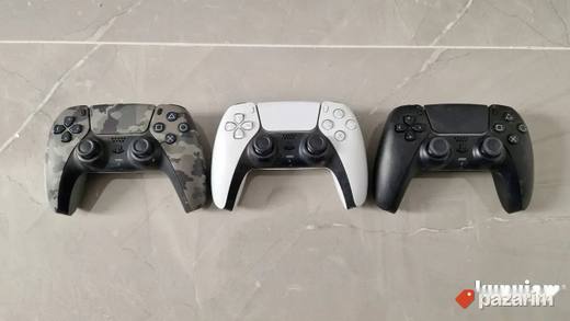 Dzojstik zaps3, ps4 i ps5 beli, crni, plavi, crveni maskirni