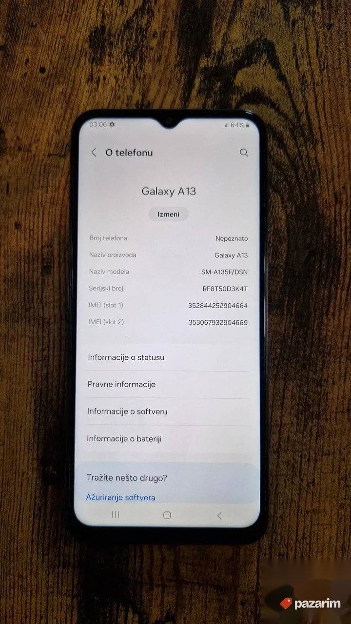 Samsung Galaxy A13 3/32 4/64 4/128 GB vise kom 2