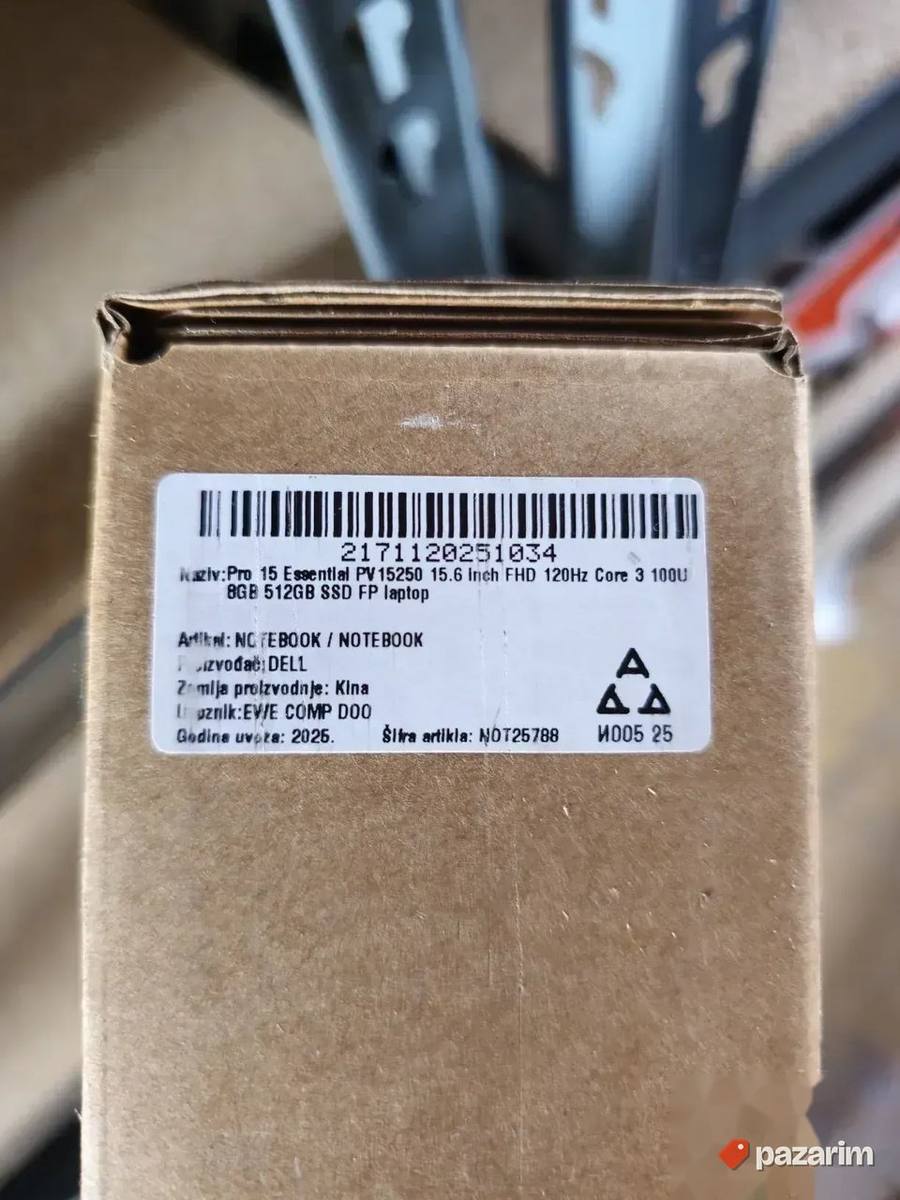 Laptop Dell pro 15 Essential PV15250 NOVO Garancija! 6