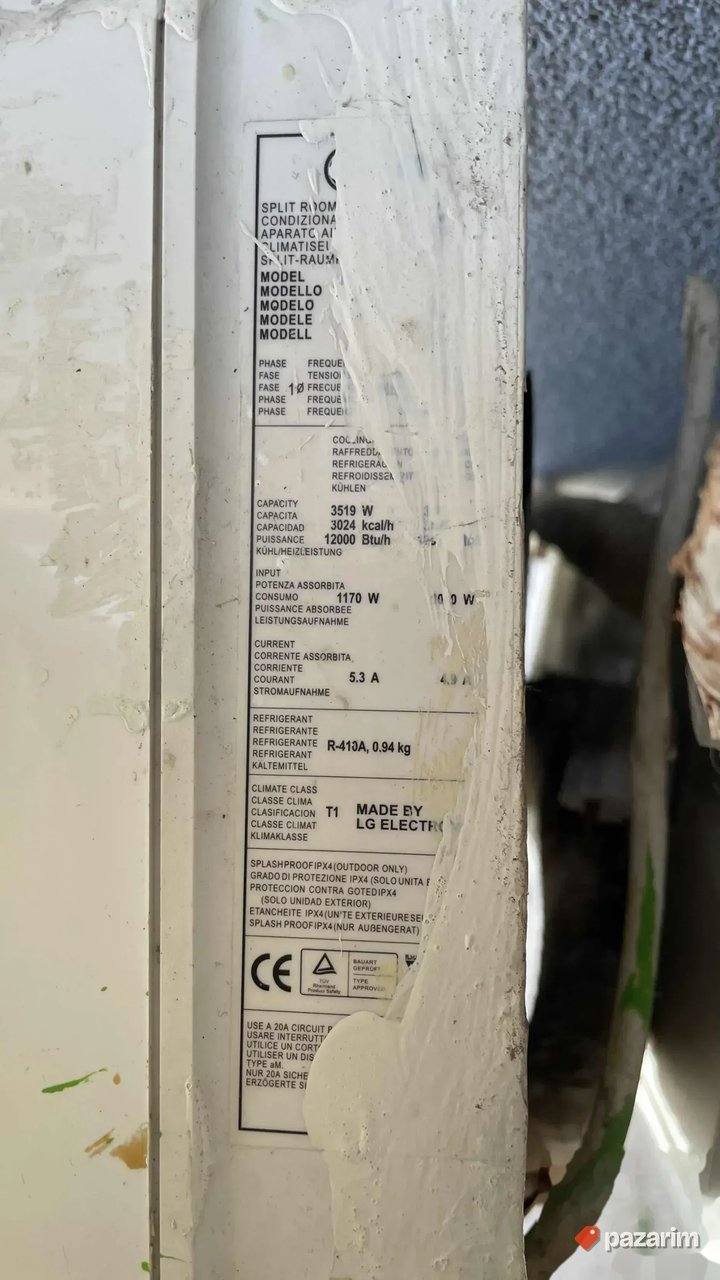 LG klima 12 Btu R410 ON-OFF 5