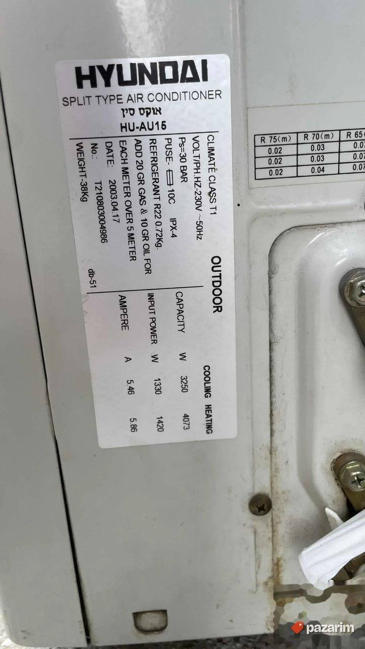 Hyndai 12 btu ON-OFF Ispravna u kompletu 6