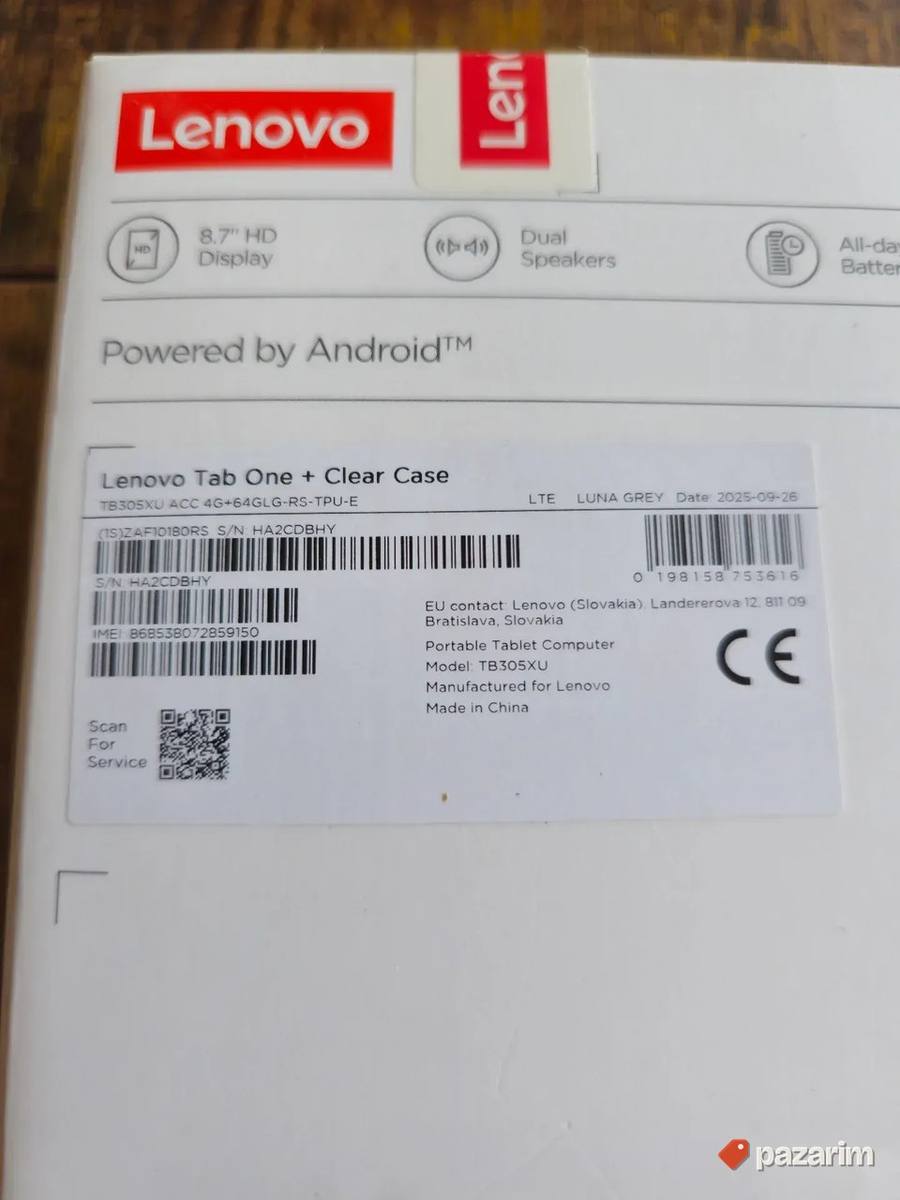 Lenovo tab One 4/64 GB + Clear Case Odlično Stanje! 2