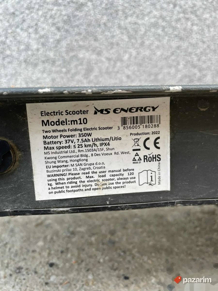 Elekstricni trotinet MS Energy M10 7