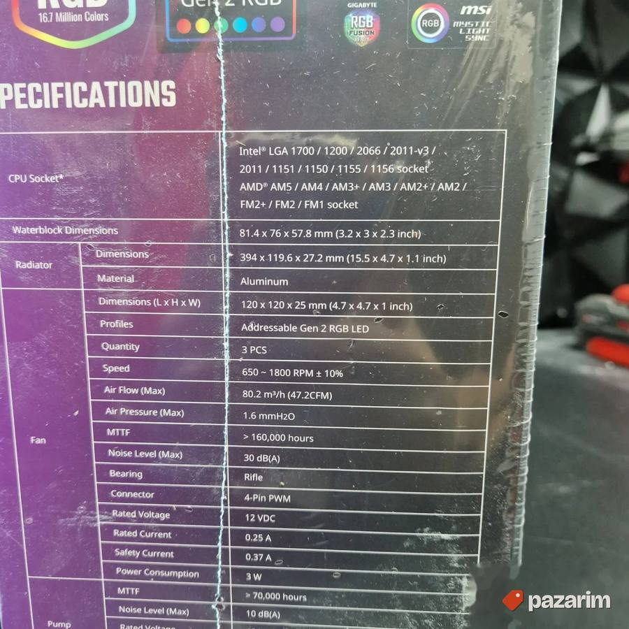 Coolermaster ml360 illusion vodeno am5 lga1700 am4 NOVO 2