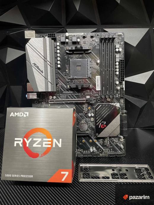 X570 Asrock Phantom Gaming + Ryzen 7 5700x am4 polukonfa