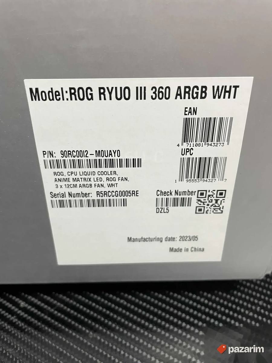 Asus Rog Ryuo III Belo Vodeno hladjenje 3