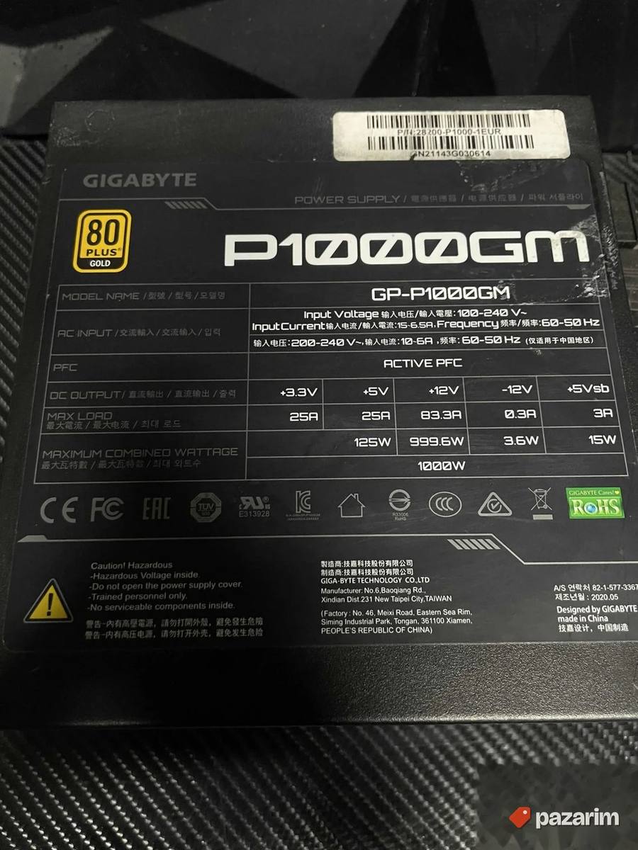 1000w Gigabyte Gaming napajanje 2