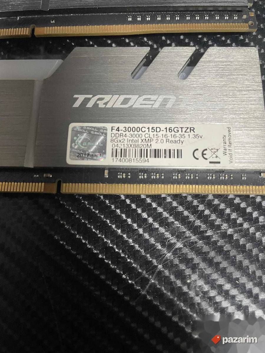 2x8gb Gskill TridentZ 3000mhz ddr4 ram 2