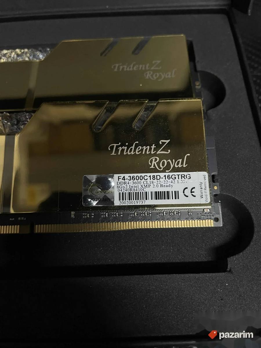 2x8gb Gskill TridenZ Royal 3600mhz 4