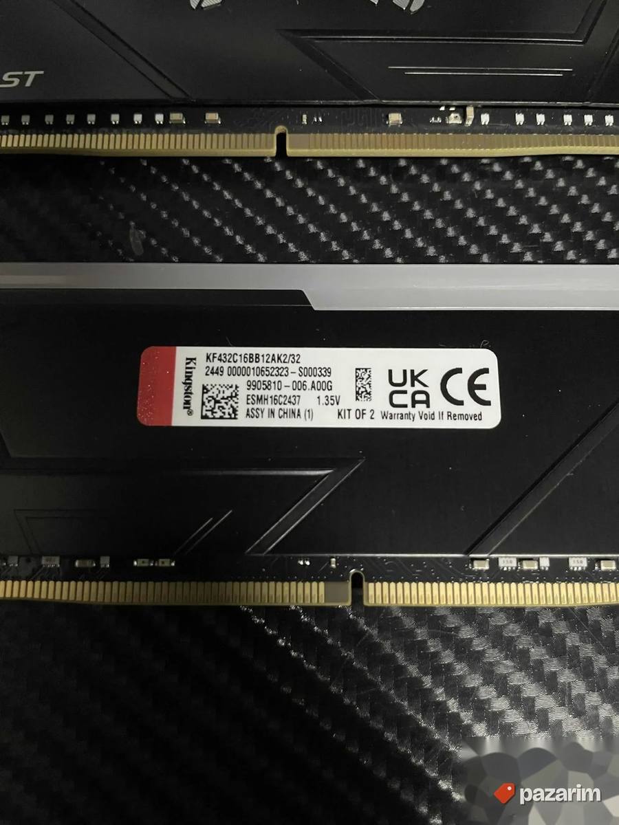 2x16gb 32gb Kingston Fury Rgb 3200mhz 2