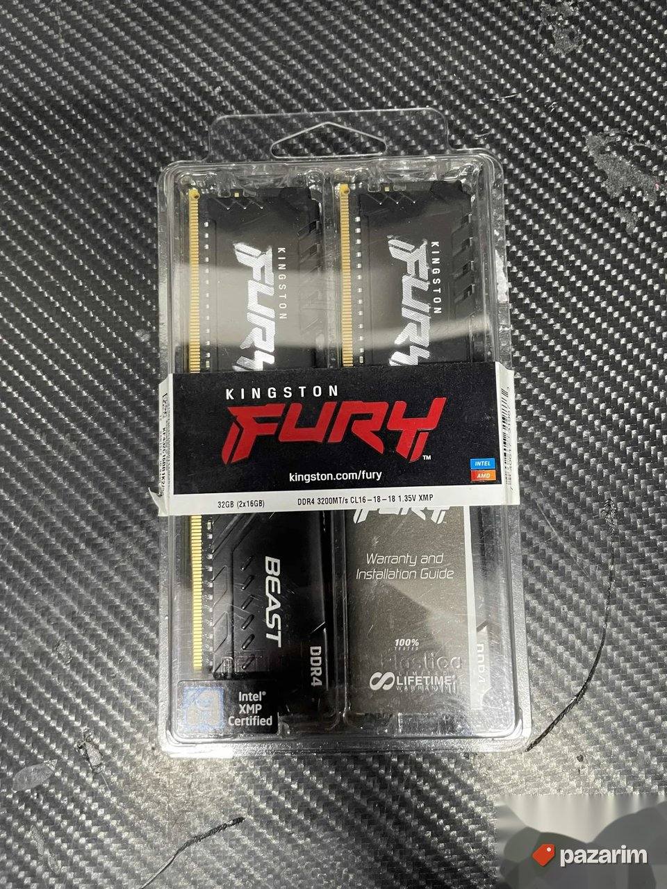 2x16gb (32gb) Kingston Fury 3200mhz ddr4 1
