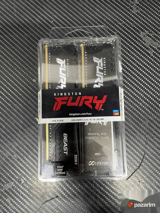 2x16gb (32gb) Kingston Fury 3200mhz ddr4