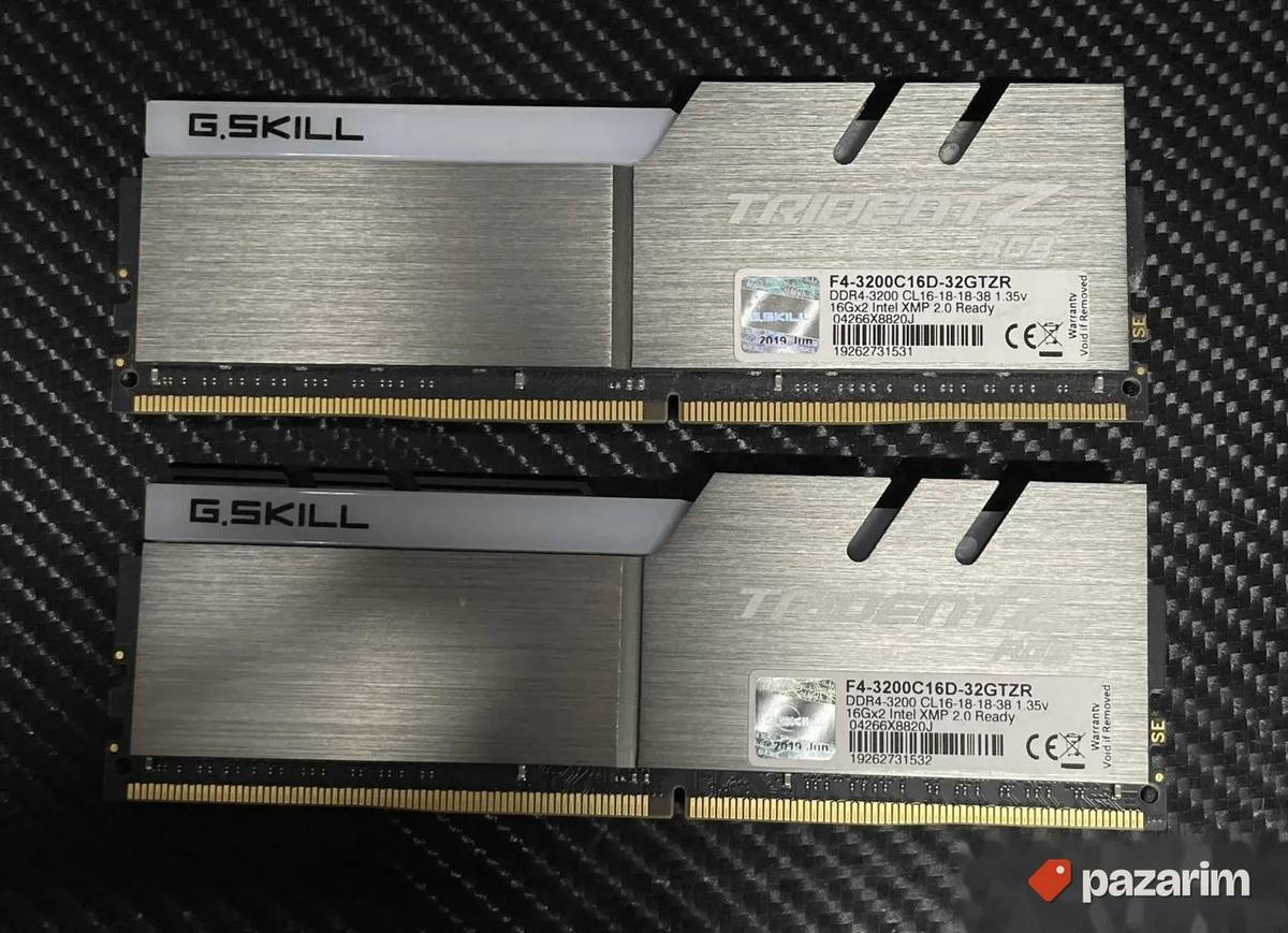 32gb 2x16gb Gskill TridentZ Rgb 3200mhz cl16 ram 1